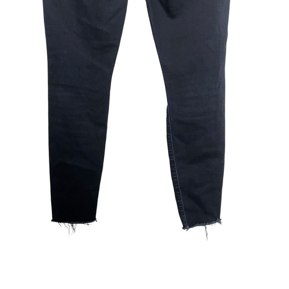 Mother High Waisted Looker Ankle Fray Skinny Jeans Last Call Size 27 Blue - Picture 15 of 15
